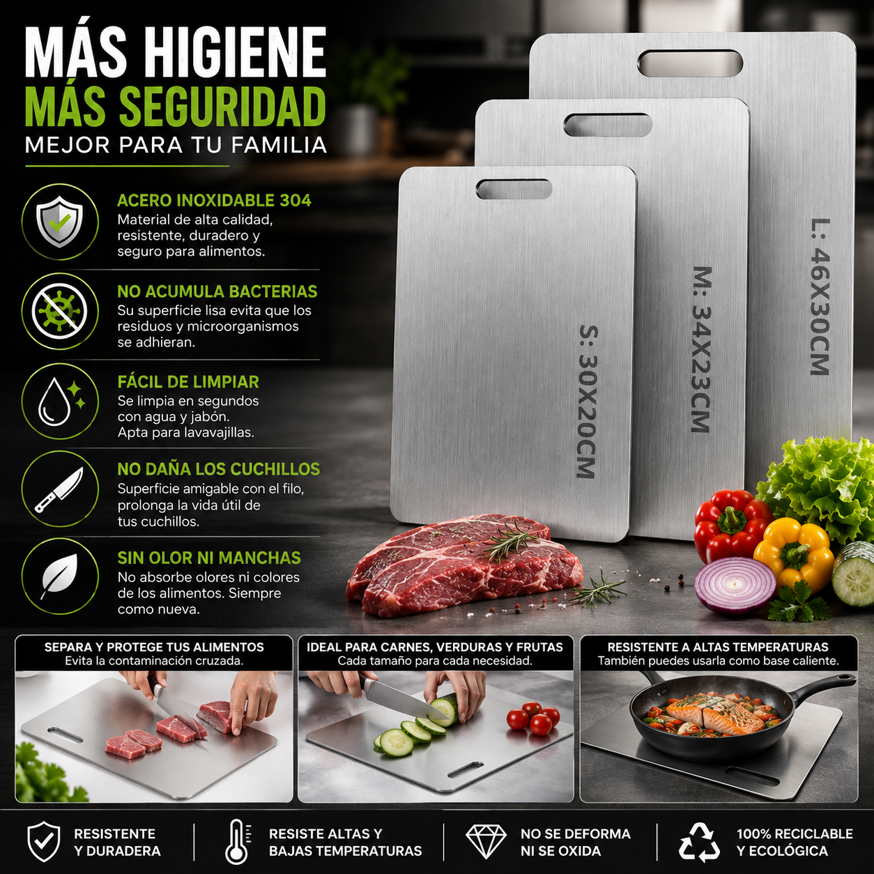 HYGIENIX™ | DEJA ATRAS LAS TABLAS QUE ACUMULAN BACTERIAS