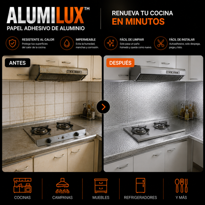 ALUMILUX™ | PROTEGE Y RENUEVA TU COCINA SIN REMODELACIONES COSTOSAS