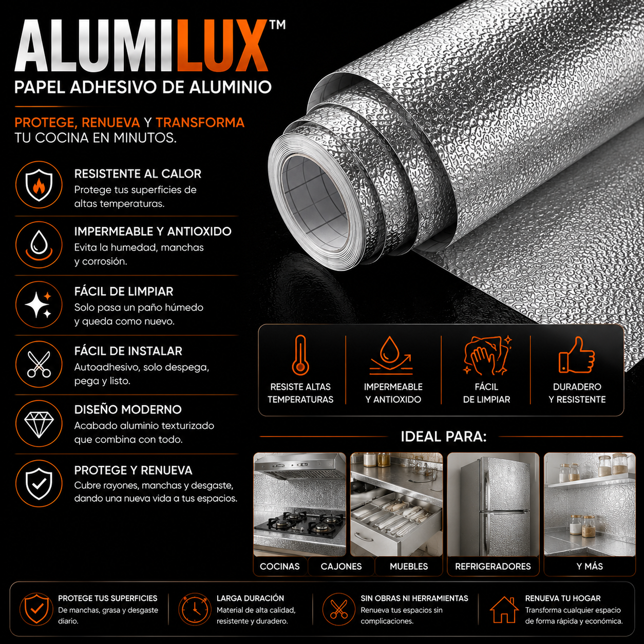 ALUMILUX™ | PROTEGE Y RENUEVA TU COCINA SIN REMODELACIONES COSTOSAS