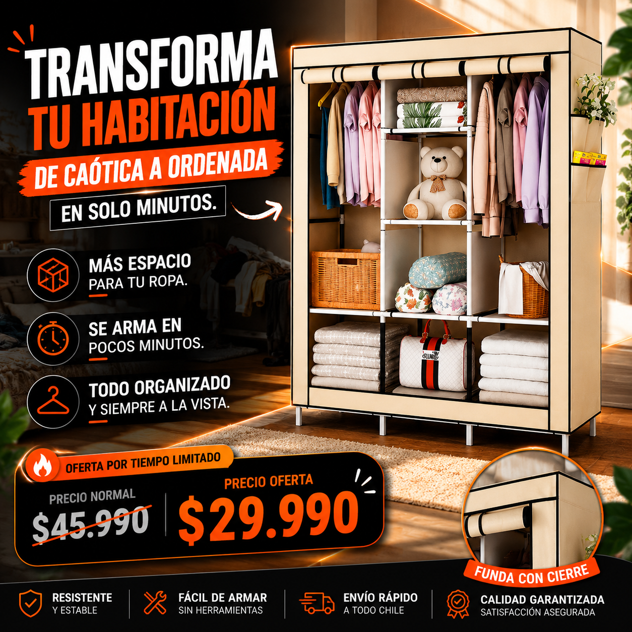 EASYCLOSET™ | EL ORDEN QUE TU HABITACIÓN NECESITABA