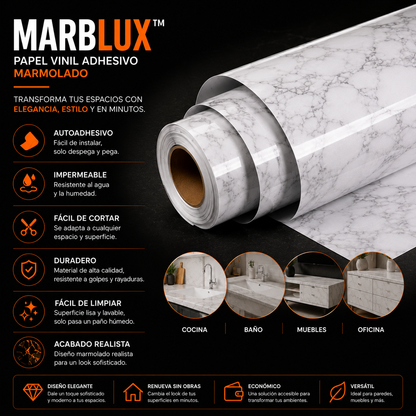 MARBLUX™ | RENUEVA TUS SUPERFICIES SIN REMODELACIONES COSTOSAS