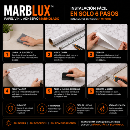 MARBLUX™ | RENUEVA TUS SUPERFICIES SIN REMODELACIONES COSTOSAS