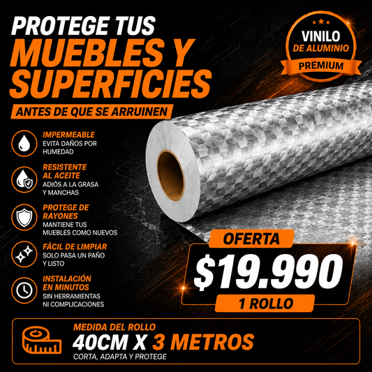 ALUMILUX™ | PROTEGE Y RENUEVA TU COCINA SIN REMODELACIONES COSTOSAS ( Rollo de 40X300 )